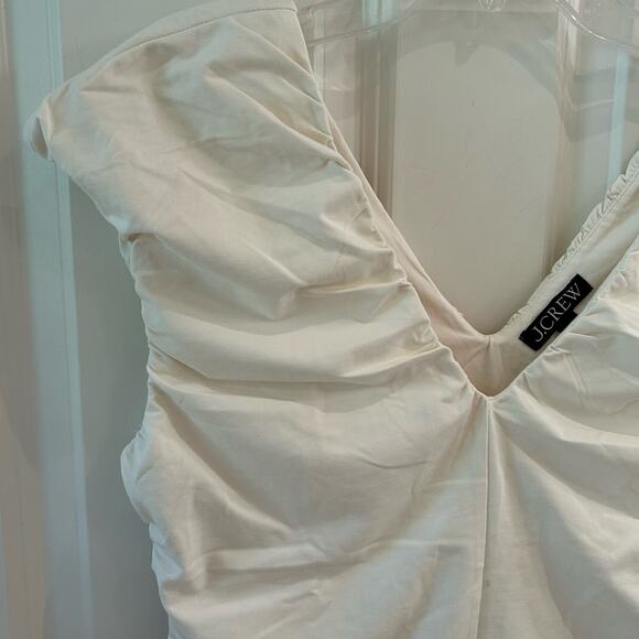 J. Crew Ruched V-Neck Top Size Medium - Picture 4 of 10